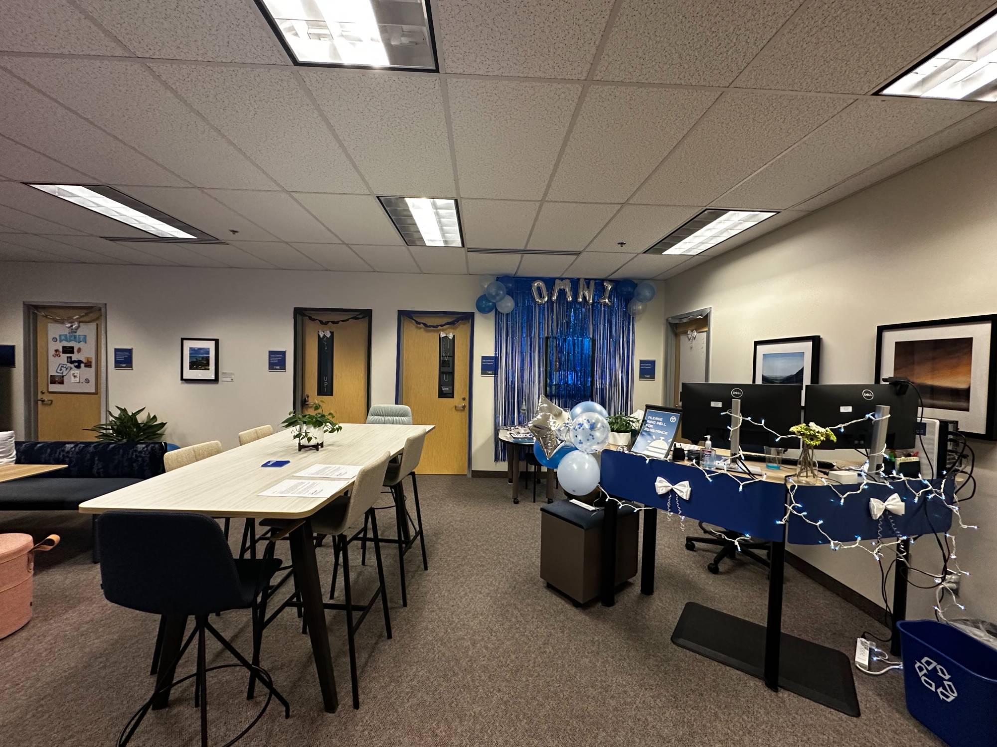 Continuing and Workforce Education office collaboration space decorations